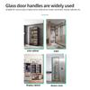 Pack of 2 Stylish Contemporary Glass Door Handles Aluminum Alloy Materials Bathroom Accessory for Wet Environment