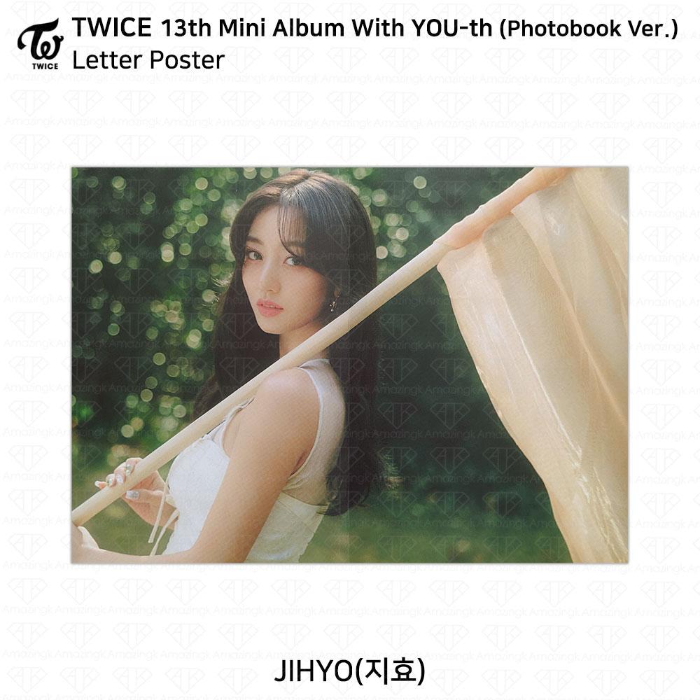 

TWICE 13-й мини-альбом с молодежной фотокарточкой YOU-th, плакатом, пленкой, стикером Jihyo KPOP K-POP Letter Poster