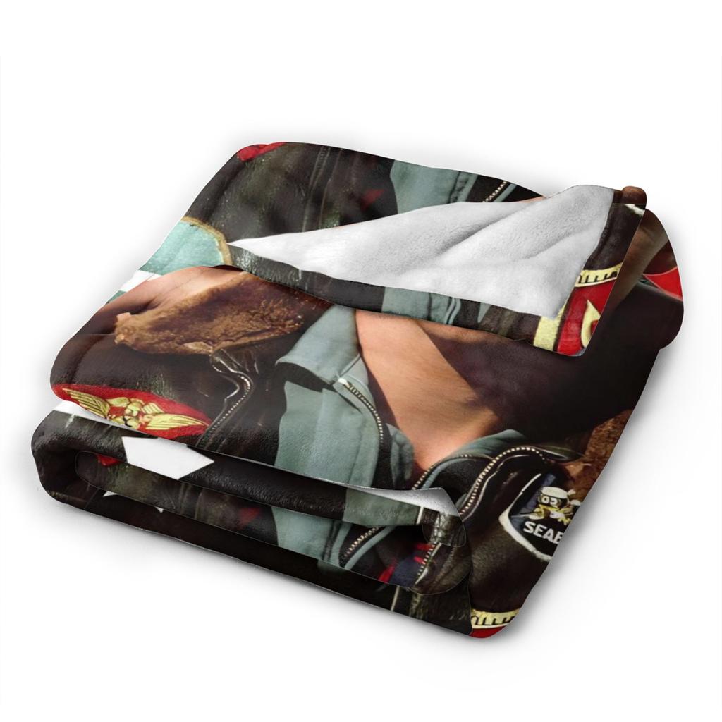 Top Gun Sign Tom Cruise Fighter  Flannel Blanket  Warm Soft Throw Blanket for Couch Bed Travel Pattern Bedspread Sofa Bed Cover