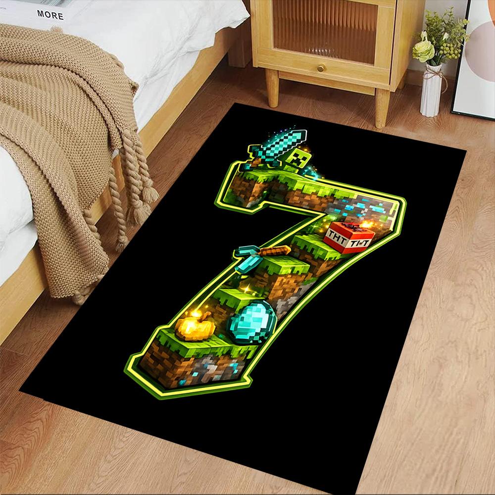 Minecraft Underground Adventure Floor Rug Office Rug Perfect for Bedrooms Hallway Living Rooms Dormitory Antislip Carpet Office home decor