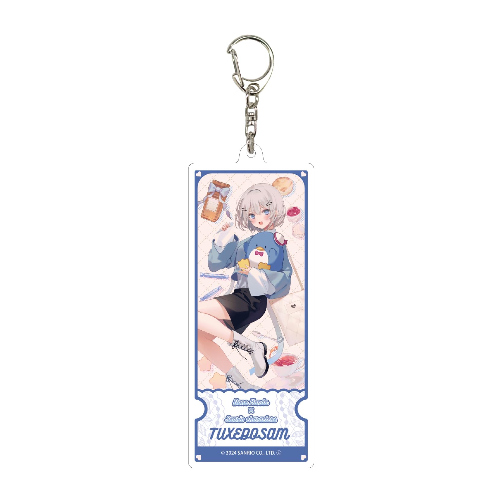 

Dan Tateda x Sanrio Characters 03 Tuxedo Sam Large Acrylic Keychain [Collaboration Illustration]
