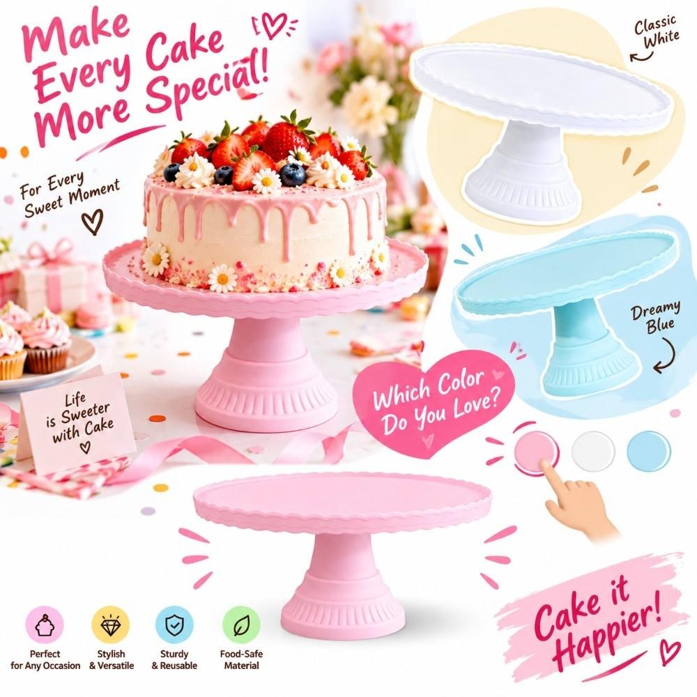 Decorative Design Display Stand Round Shape Pastry Stand Elegant Cake Stand Home Kitchen Use