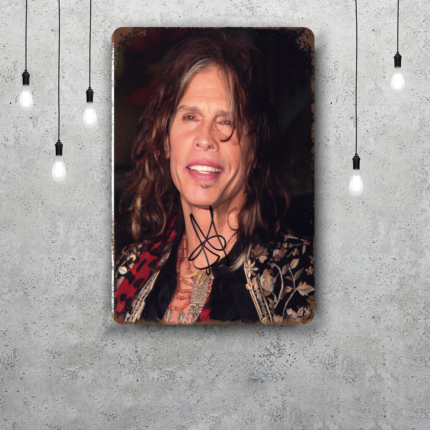 

Steven Tyler Funny Bar Metal Sign Retro Plaque Vintage Sign Alcohol Drinker Pub Club Man Cave Kitchen Wall Decoration 20x30cm（7.8x11.8inch）