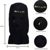 Men Women Thermal Knitted Full Face Cover Ski Mask Neck Warmer 3 Hole Balaclavas