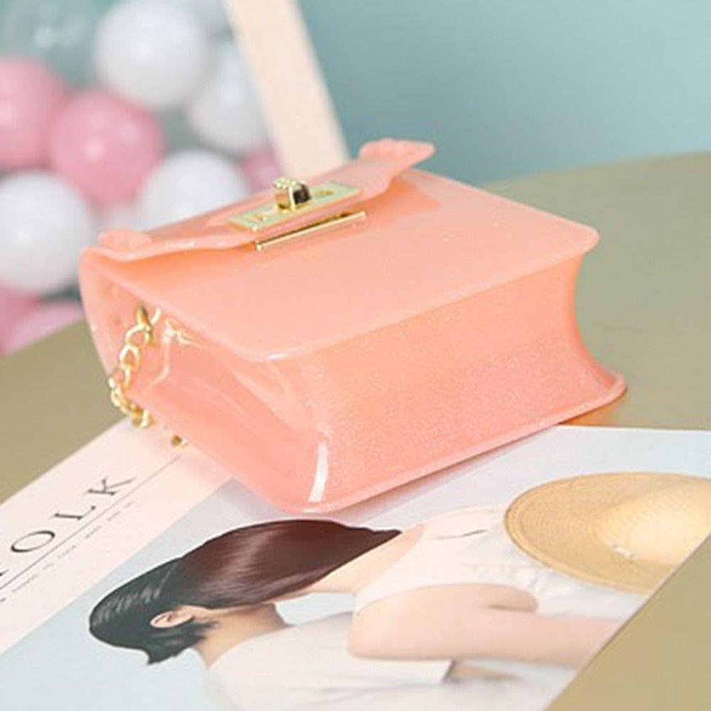 Candy Color Shoulder Bag Fashion Handbags Messenger Bag Jelly Bag  Children