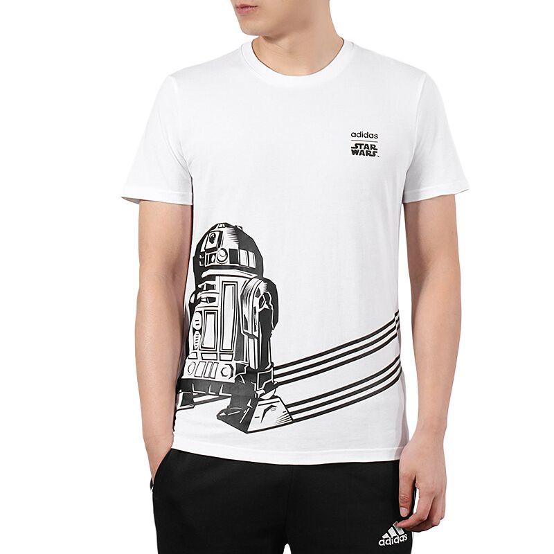 Adidas Neo T Shirts Men s White Crew Neck Moderate DW8172 L