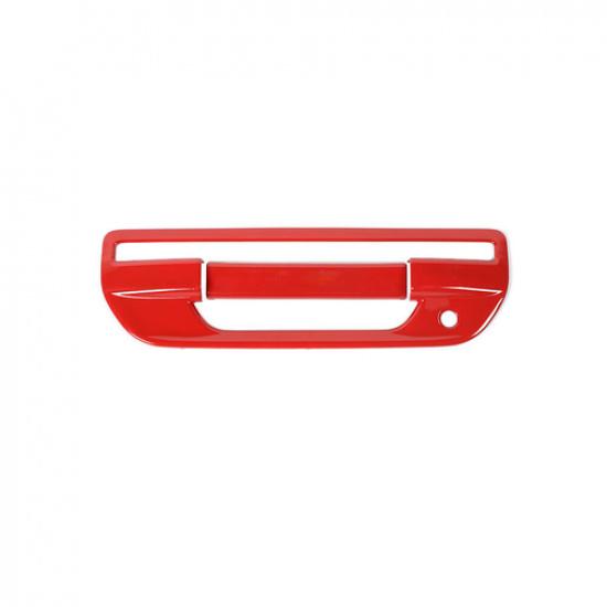 Tailgate Door Handle Panel Cover Trim for Jeep Gladiator JT +Red Accessories