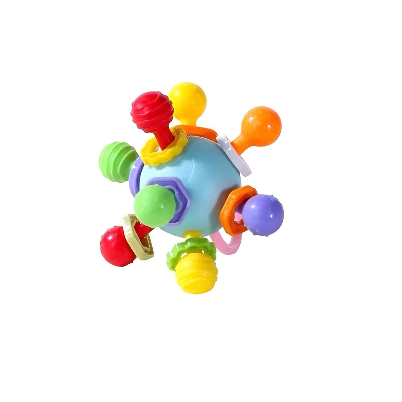 

Мяч-эспандер Зубной клей Манхэттен Грызунок и Портативная погремушка Звуковая игрушка синий