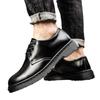 British Leather Shoes Leather Men's Casual Single Shoes Handmade Shoes Stitched Casual Leather Shoes