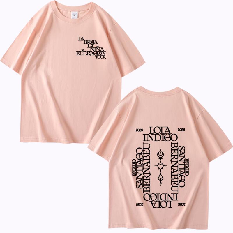 Lola Indigo 2025 Tour T Shirt Men Women Oversized 100% Cotton Hot Sale Short Sleeve Summer Fashion Print Unisex Plus Size Tops