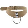 Harajuku Hip-Hop Punk O-Ring PU Leather Necklace Collar