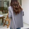 Women's Button Slim Casual Drape Business Blazer Suit Jacket Trend Coat Outwear