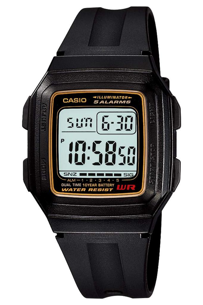Watch Casio Collection Standard Black [Casio] (old Model) F-201WA-9AJF