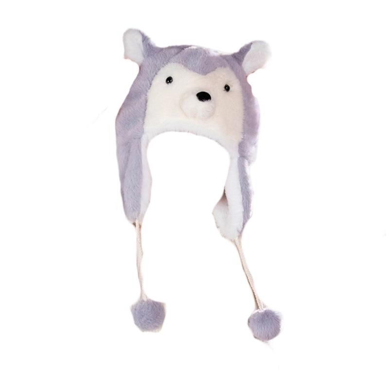 Plush Penguins Capybara   Winter Hat With Soft Fleece Ear Protect For Outdoor And Cold Weather