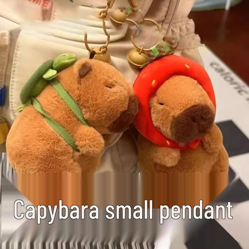 

Плюшевый кулон капибара, брелок для рюкзака, подарок, кукла Capybara Plush Pendant