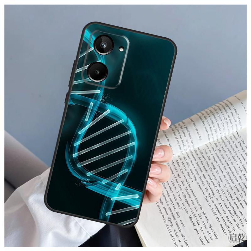 Science DNA Biology For Realme C71 C55 C75 C67 C63 C51 C61 C53 C35 C65 11 12 13 14 15 Pro Plus GT6 GT7 Pro Case
