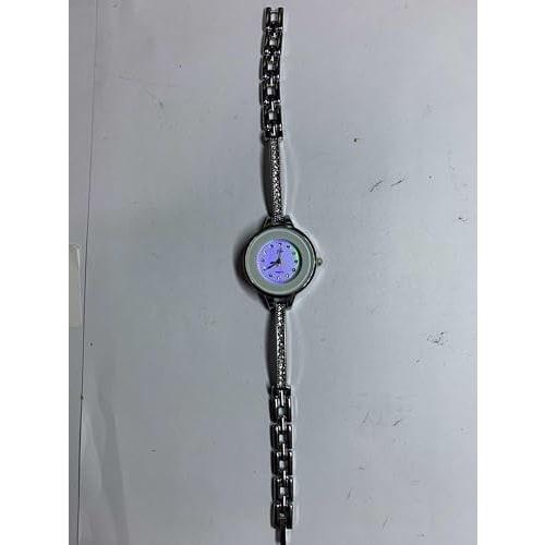 Women's Watch, Bracelet/Bangle, Rhinestone, Analog Display, Waterproof, Popular, Cute, Simple, Stylish, Alloy Quartz Movement, Silver, Birthday, Anniv