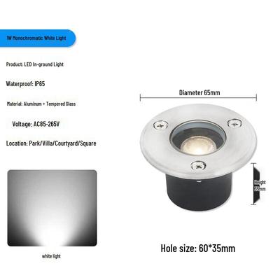 Nu Feng 1W Ultra-dünne LED-Erdspießleuchte für den Außenbereich