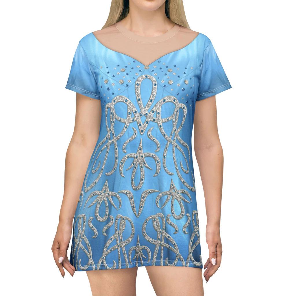 European Amazon Descendants Print Jumpsuit Halloween Character Cosplay Dress