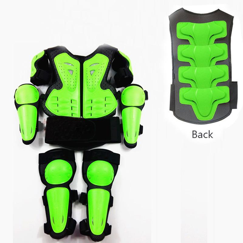 Kids Full Body Armor Motocross Off-Road Protective Vest Suit Anti-Impact with Knee & Elbow Guards for Boys And Girls 4-13 Years