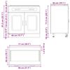 Kalmar Kitchen Base Cabinet In Sonoma Oak Melamine Faced Particleboard