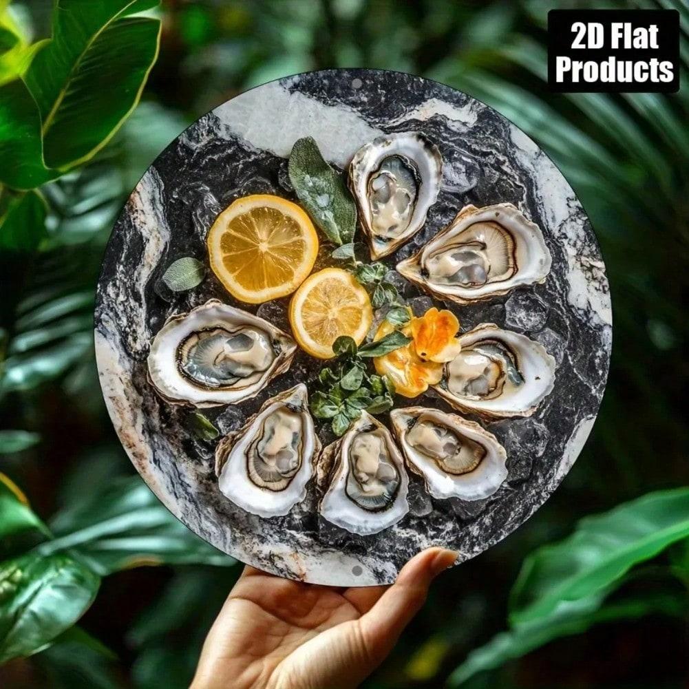 

Vintage Oyster Retro Metal Wall Art Sign for Bar Kitchen Cafe Office Home Decor TYA37475-20X20CM разноцветный