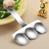 Stainless Steel Meatball Maker Tool Manual Triple Meatball Maker Meatball Making Set Home Kitchen Cooking Tool