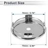 ACROPIX 4 Pcs Wheel Center Caps Hub Caps Rim Center Caps 2.76" 2.95" Wheel Caps Hubcap Center Covers Silver Tone Plastic 4 Clips