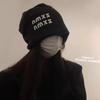 Spring and Autumn Warm Ear Protection Plush Knitted Pile Hat Woman