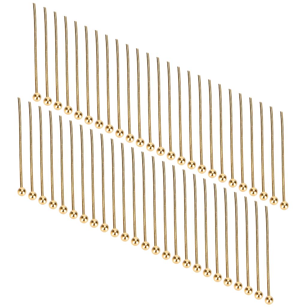 50 sztuk Ball Head Pins Biżuteria Wisiorek DIY Craft Koralik Dokonywanie Części Akcesoria Dostaw