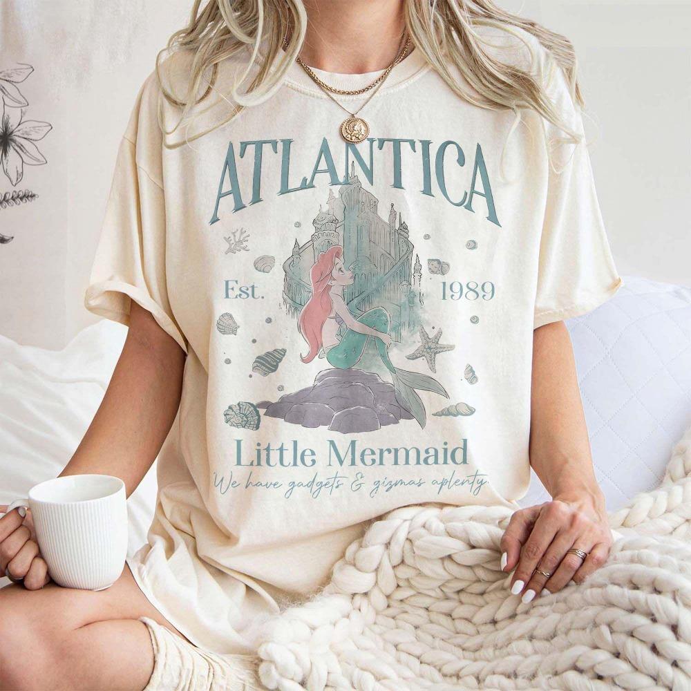

The Latest Hotselling Tshirt Shortsleeved Retro 1990s Little Mermaid Loose Breathable Tshirt Womens Clothing S