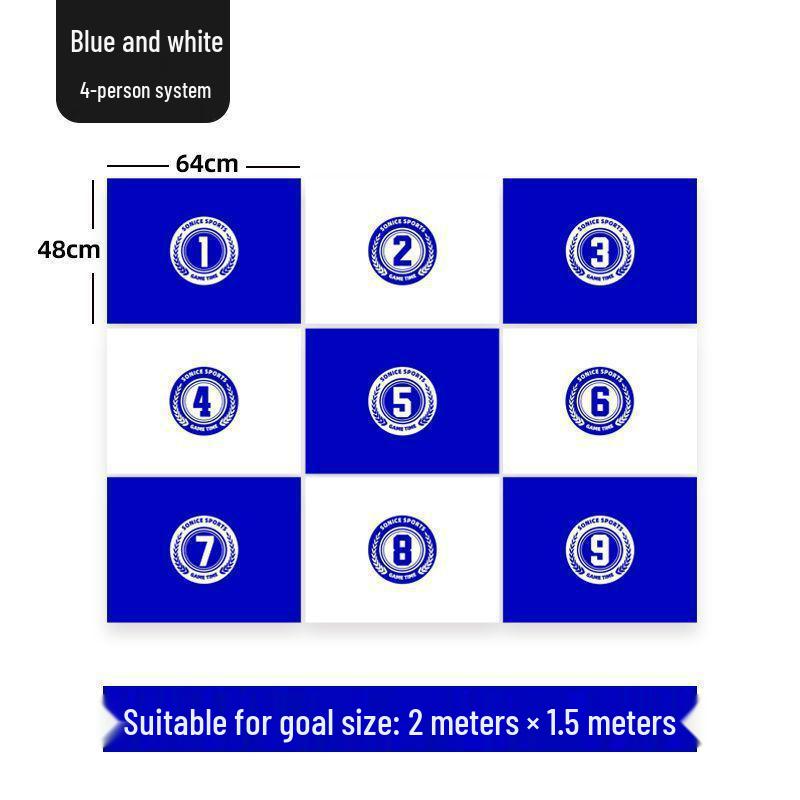 

European Cup Kids Outdoor Fun Three-Sided and Five-Sided Football Goals for Nine-Square Game. Standard