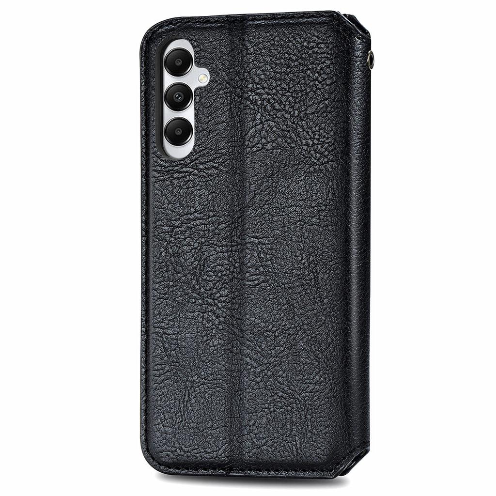 For Samsung Galaxy A05s 4G PU Leather Case Rhombus Imprint Wallet Stand Phone Cover