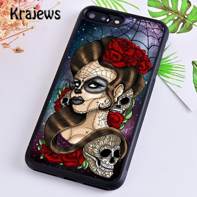 Cute Day Of The Dead Skull Owl Phone Case Cover For iPhone 17 Air 16 15 14 plus 12 13 pro max coque Fundas