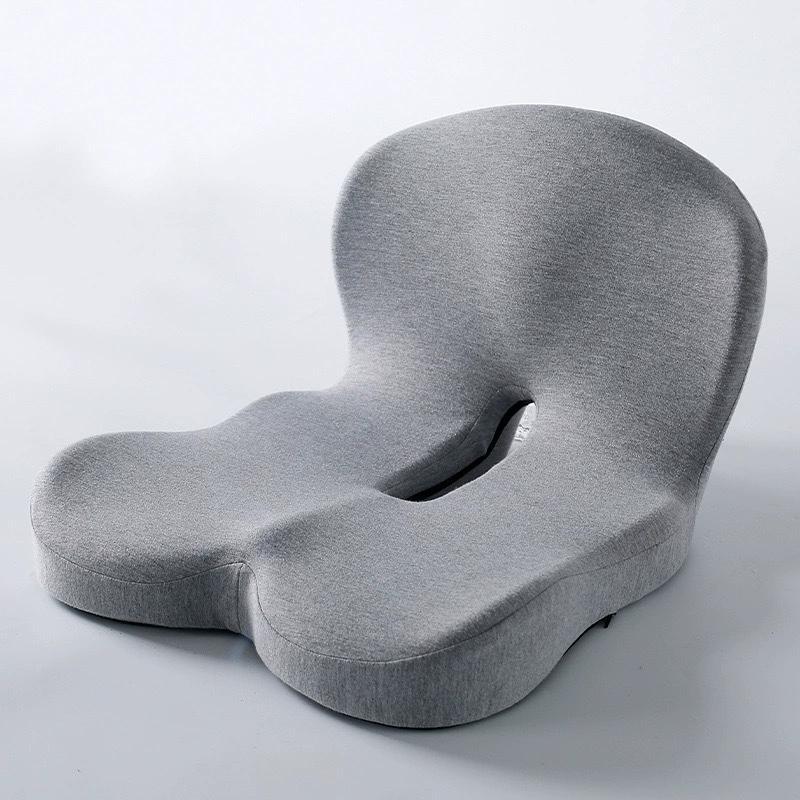 Seat Cushion Anti-Slip Bottom Design Pressure-Reducing Hip Waist Support Memory Foam L-Shaped Integrated
