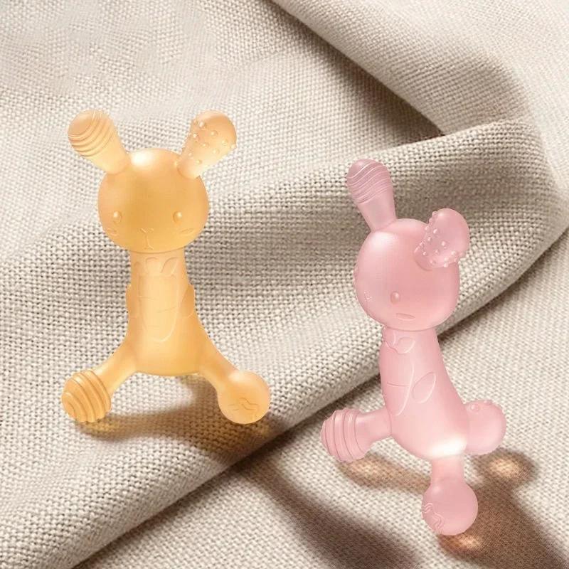 Silicone Teether Toys Baby Nursing Teether Gifts Newborn Cartoon Rabbit Teether Toys Teething Infant Chewing Toy
