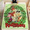 Coperta in Flanella con Stampa dei Flintstones, Alta qualità, Confortevole per Tutte le Stagioni, Decorazione per la Casa, Calore e Comfort