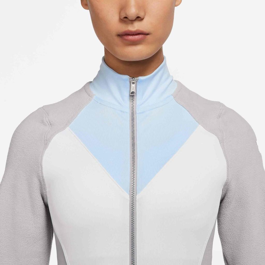 Jordan Color Block Half-Zip Stand Collar Long Sleeve Sweatshirt Women Tops Multicolor DJ2734-121