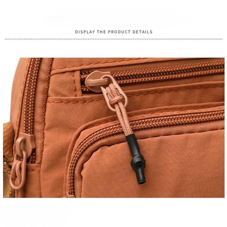 Borsa a tracolla da donna in nylon con tasche multiple
