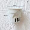 Tazas y Tazas Estilo Coreano Taza de Café Cerámica Blanca Taza Nórdica con Arrugas Vaso para Beber Café Letra Inglesa