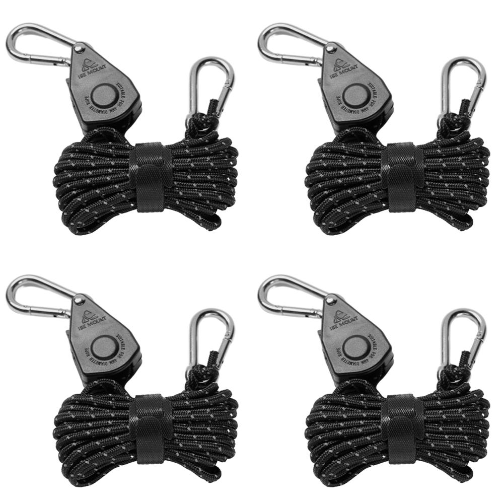 Flaschenzughaken Campingzelt-Befestigungsseil Einstellbare Baldachinschnalle Seilspanner Winddichte Zeltspannseile Ratschenaufhänger