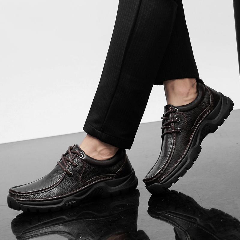 Boty z pravé kůže Muži Móda Pánské Boty Pravá kůže Luxusní Byty Muži Svatba Muži Boty Obchodní boty