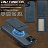 LC.IMEEKE L3 For iPhone 15 Plus Magnetic Case Detachable Card Holder Leather+TPU Mobile Cover