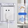 86 Type Plastic Protection Cover for Bathroom, Splash-proof Box, Waterproof Cover for Switch and Socket, Waterproof Box for Household Use