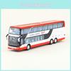 Bus Model Alloy Toy Vehicle With Light Sound For Kids Playroom