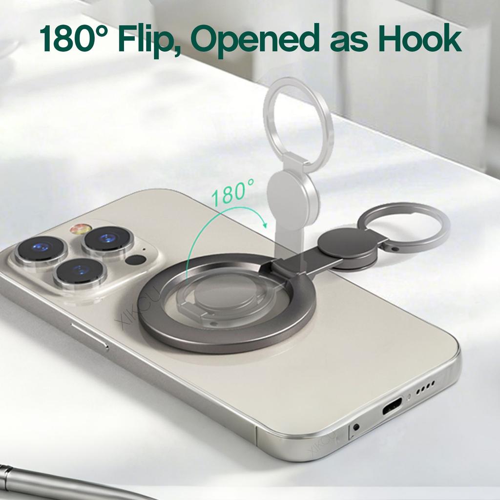 Fidget Spinner Magnetic Phone Holder Finger Ring Stand For Magsafe iPhone 17~12 Samsung Xiaomi Home Outdoor Cellphone Mount 1