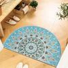 Bohemian Semi-Circular Carpet - Durable And Suitable For Bedroom Entrance Decoration, Entry Door Mat, And Home Decoration