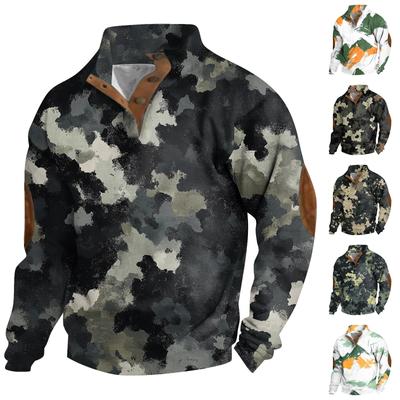 Herren-Sweatshirt mit Stehkragen ist ein lässiges Outdoor-Sweatshirt-Oberteil