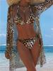 1011 Women's Three-piece Swimsuit Women's Lace-up European and American Hot-selling Temu Xiyin