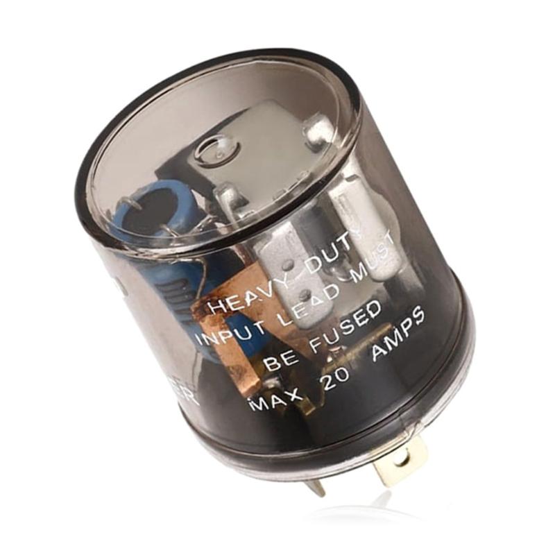 Weatherproof Motorcycle Flashing Indicator Safety Light Clear Housing Impact Resistant Design Quick Snap On Mounting